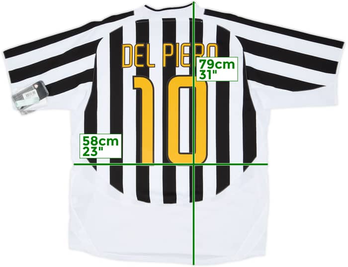 2003-04 Juventus Home Shirt Del Piero #10 (XL)