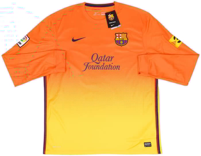2012-13 Barcelona Away L/S Shirt Iniesta #8 (XL)