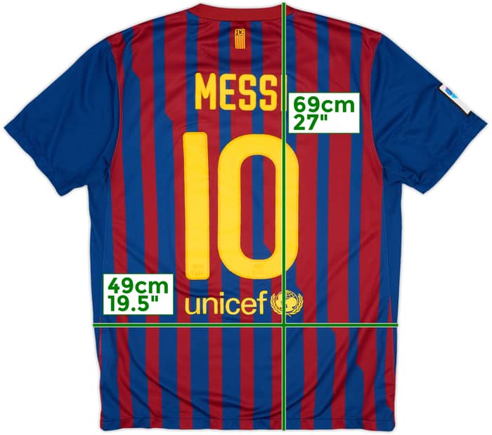2011-12 Barcelona Home Shirt Messi #10 - 7/10 - (M)