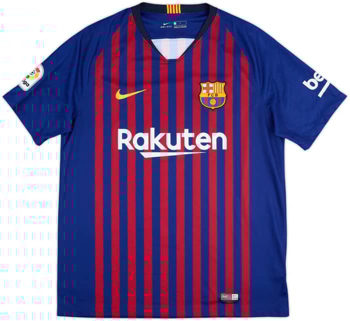 2018-19 Barcelona Home Shirt Messi #10 - 7/10 - (L)