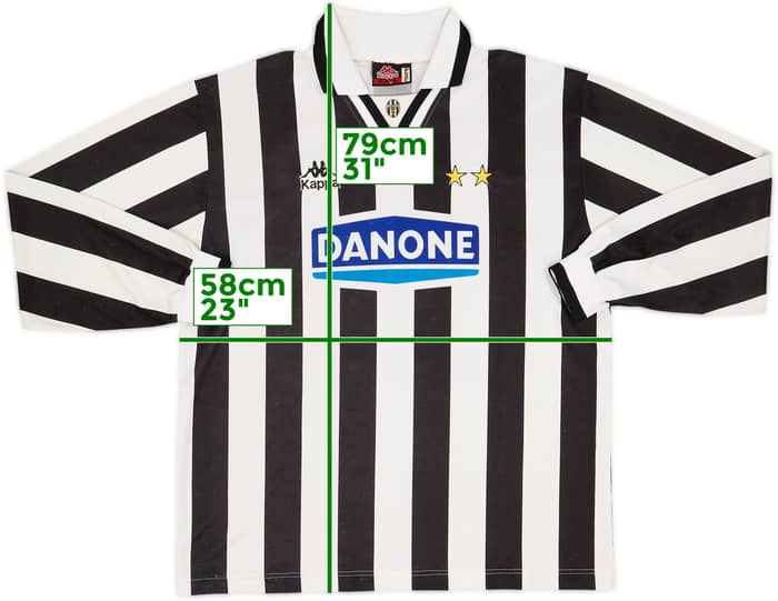 1994-95 Juventus Home L/S Shirt #10 - 8/10 - (L)