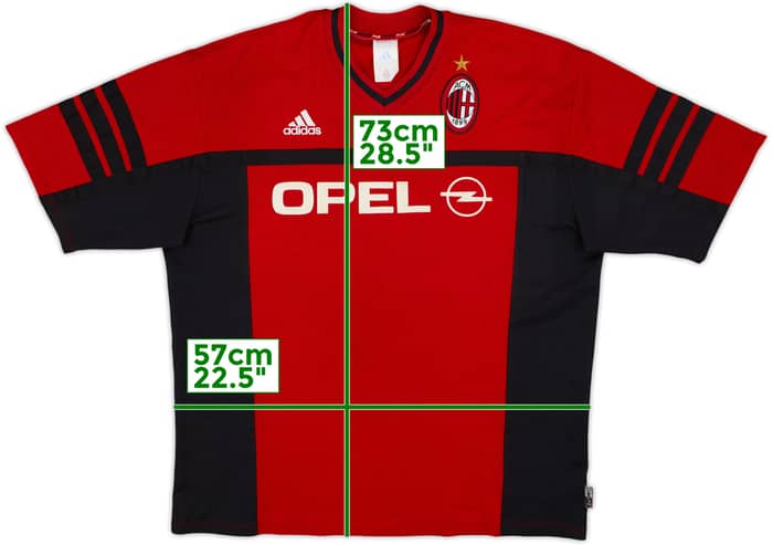 2000-01 AC Milan adidas Training Shirt - 8/10 - (XL)