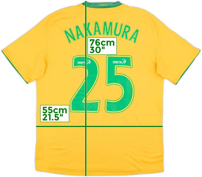 2008-09 Celtic Away Shirt Nakamura #25 - 8/10 - (L)
