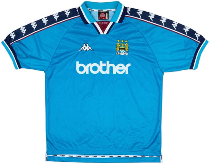 1997-99 Manchester City Home Shirt - 8/10 - (XL)