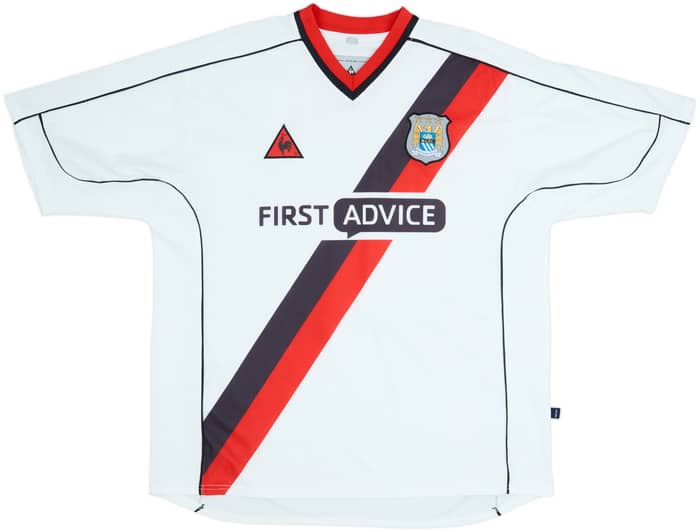 2002-03 Manchester City Away Shirt Goater #10 - 6/10 - (XL)