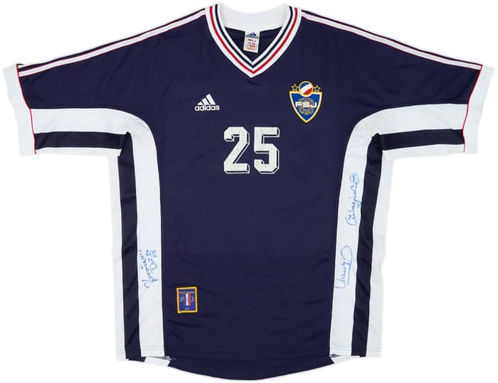 1998-99 Yugoslavia Signed Home Shirt #25 - 6/10 - (L)