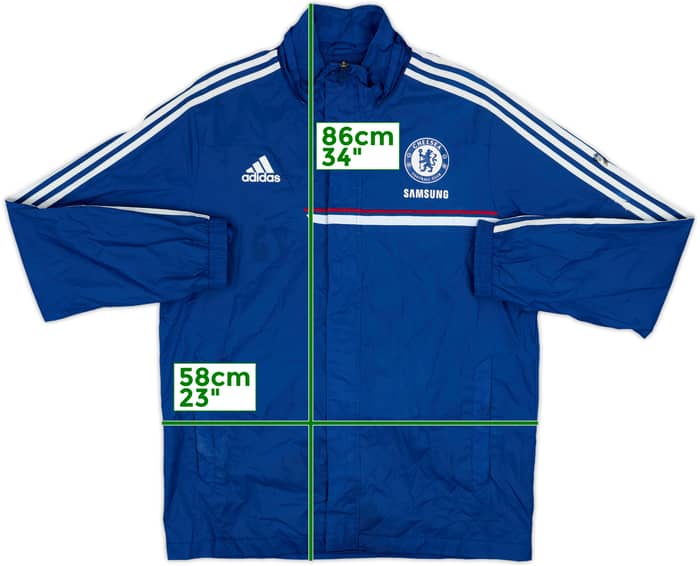 2013-14 Chelsea adidas Hooded Rain Jacket - 3/10 - (L)