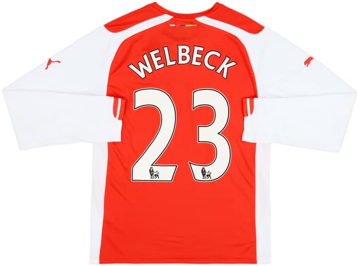 2014-15 Arsenal Home L/S Shirt Welbeck #23 - 8/10 - (S)