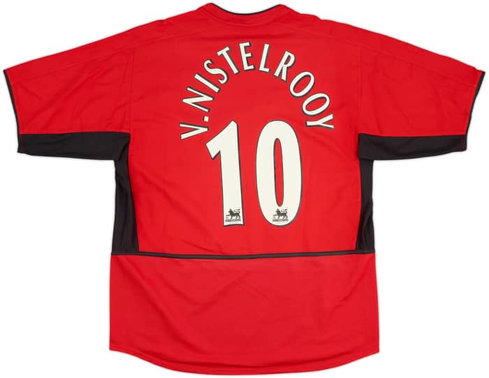 2002-04 Manchester United Home Shirt V.Nistelrooy #10 - 8/10 - (L)