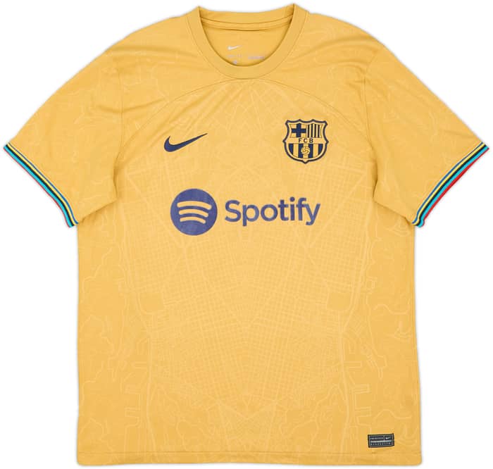 2022-23 Barcelona Away Shirt Lewandowski #9 - 8/10 - (L)