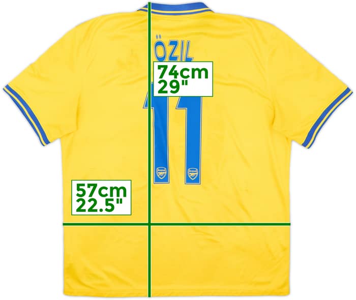 2013-14 Arsenal Away Shirt Ozil #11 - 5/10 - (XL)