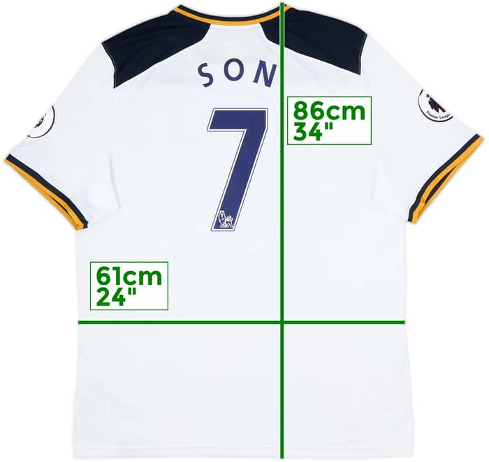2016-17 Tottenham Home Shirt Son #7 - 6/10 - (3XL)