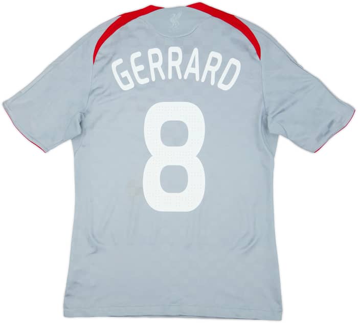 2008-09 Liverpool Away Shirt Gerrard #8 - 6/10 - (S)