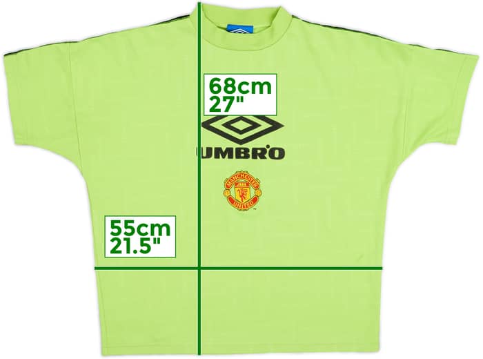 1996-97 Manchester United Umbro Training Shirt - 7/10 - (S)