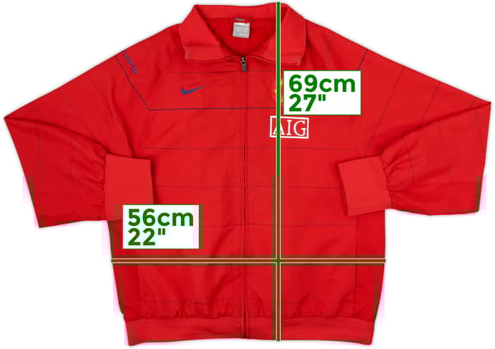 2008-09 Manchester United Nike Track Jacket - 8/10 - (M)