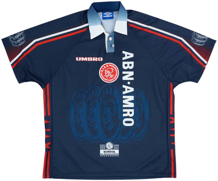 1997-98 Ajax Away Shirt F. De Boer #4 - 8/10 - (XL)