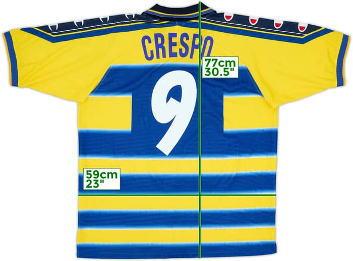 1999-00 Parma Home Shirt Crespo #9 - 4/10 - (XL)