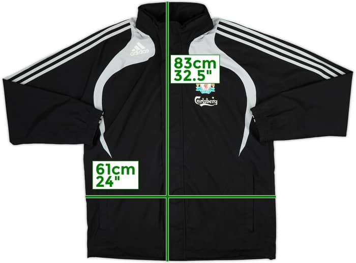 2008-09 Liverpool adidas Hooded Rain Jacket - 8/10 - (M)