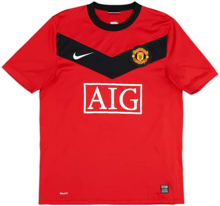 2009-10 Manchester United Home Shirt Berbatov #9 - 6/10 - (M)