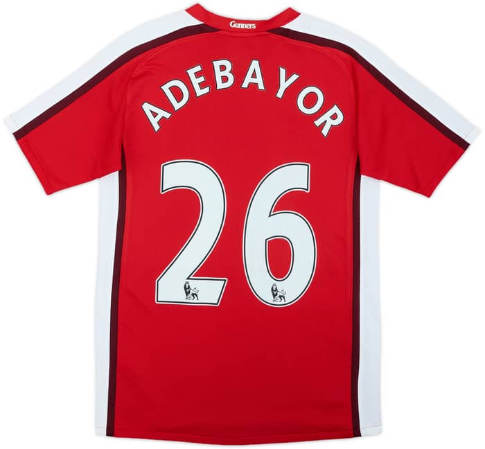 2008-10 Arsenal Home Shirt Adebayor #26 - 6/10 - (L.Boys)