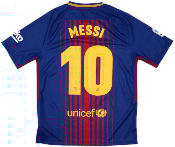 2017-18 Barcelona Home Shirt Messi #10 - 10/10 - (M)