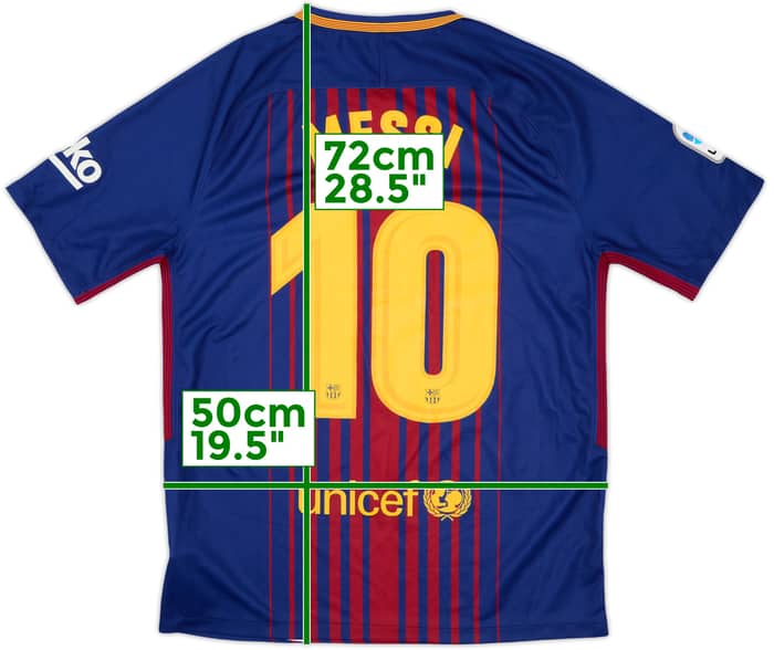 2017-18 Barcelona Home Shirt Messi #10 - 10/10 - (M)