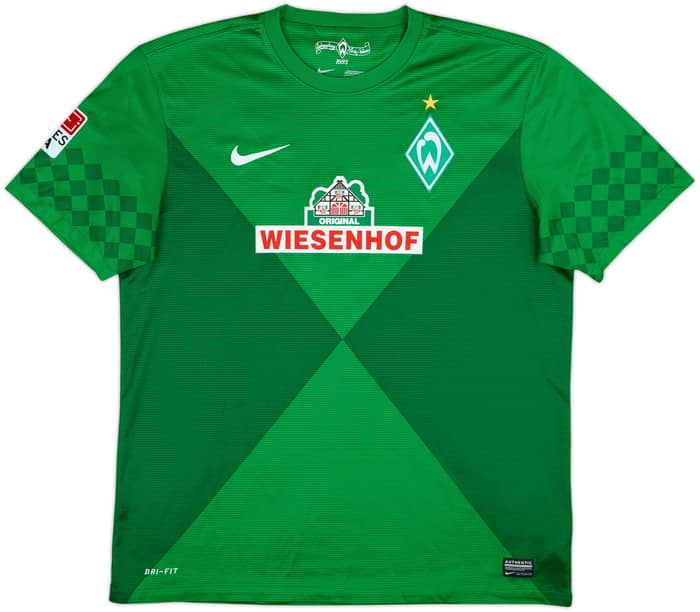 2012-13 Werder Bremen Home Shirt Hunt #14 - 8/10 - (L)