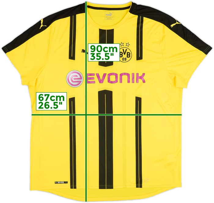 2016-17 Borussia Dortmund Home Shirt - 8/10 - (4XL)