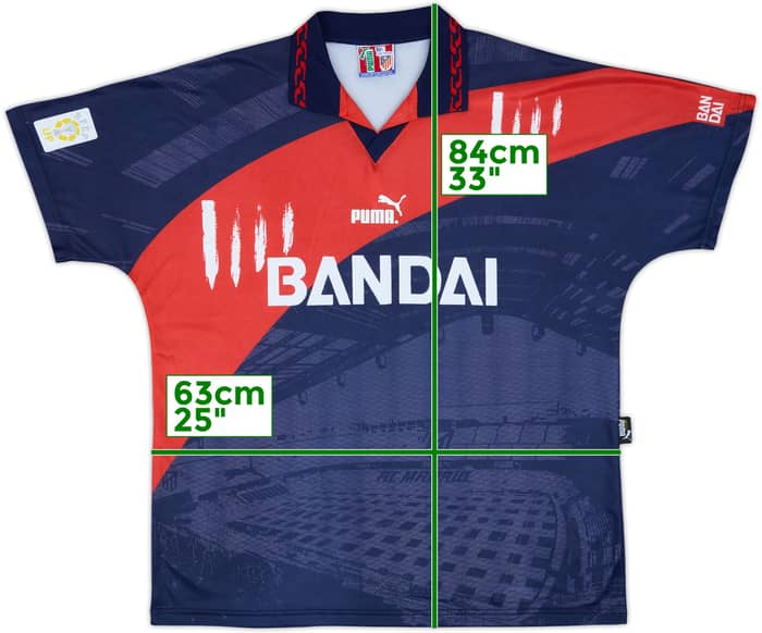 1996-97 Atletico Madrid Away Shirt - 8/10 - (XXL)