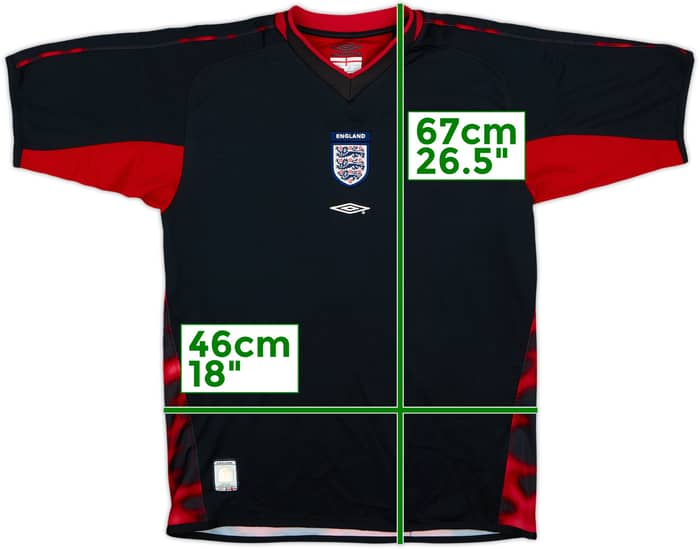 2004-06 England GK S/S Shirt - 8/10 - (XL.Boys)