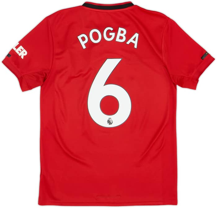 2019-20 Manchester United Home Shirt Pogba #6 - 7/10 - (S)