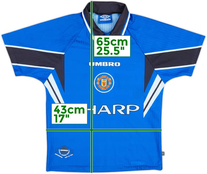 1996-98 Manchester United Third Shirt - 7/10 - (L.Boys)