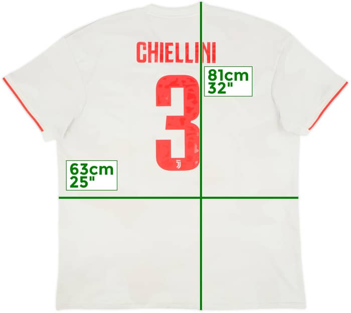 2019-20 Juventus Away Shirt Chiellini #3 - 6/10 - (XXL)