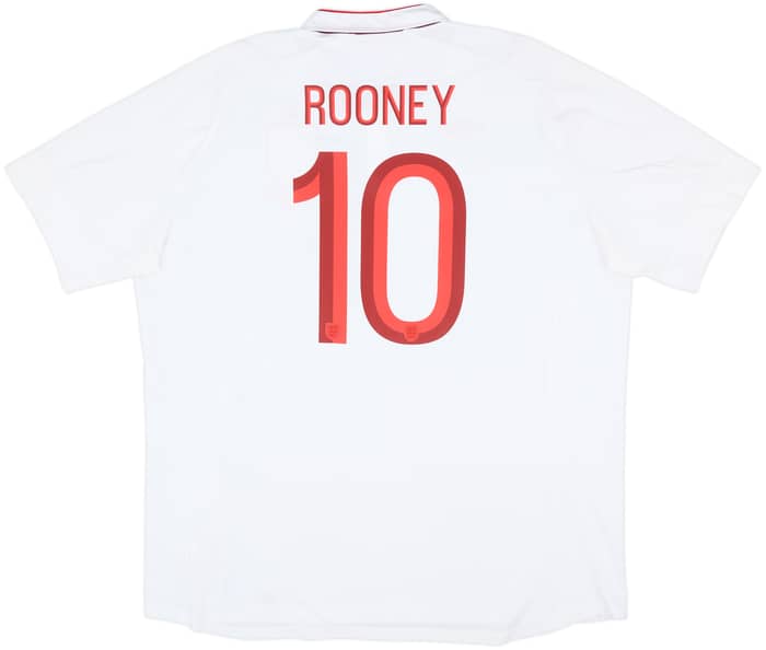 2012-13 England 'Poland/Ukraine' Home Shirt Rooney #10 - 8/10 - (3XL)