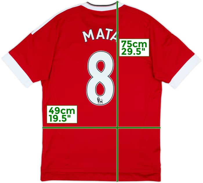 2015-16 Manchester United Home Shirt Mata #8 - 10/10 - (M)