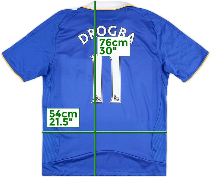 2008-09 Chelsea Home Shirt Drogba #11 - 8/10 - (L)