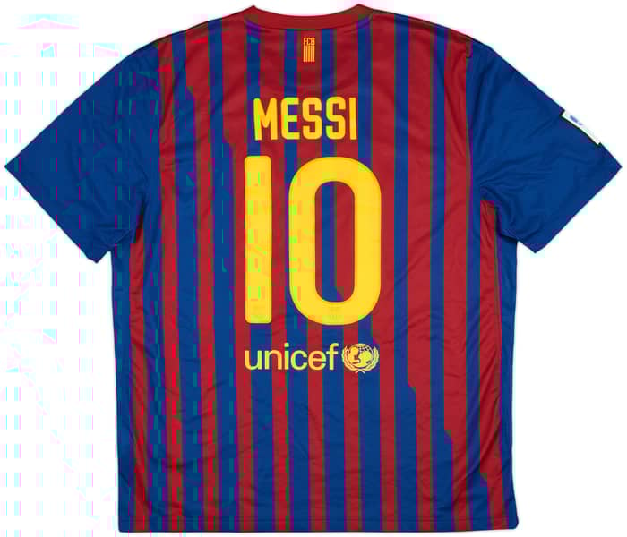 2011-12 Barcelona Home Shirt Messi #10 - 7/10 - (XL)