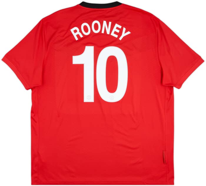 2009-10 Manchester United Home Shirt Rooney #10 - 7/10 - (3XL)