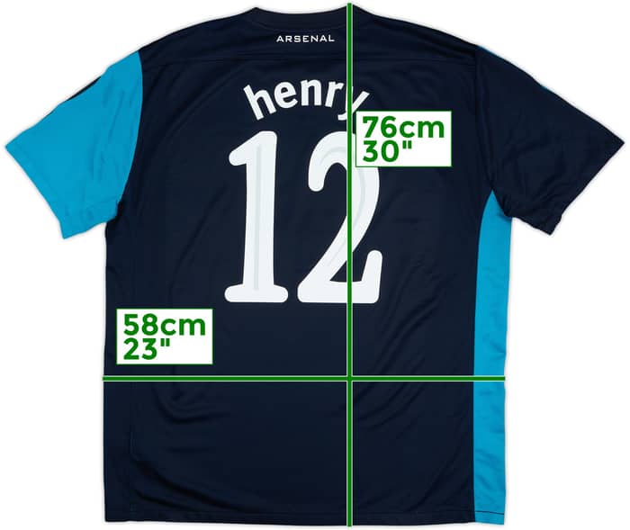 2011-12 Arsenal Away Shirt Henry #12 - 6/10 - (XL)