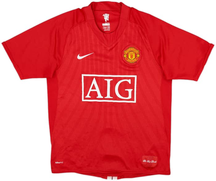 2007-09 Manchester United Home Shirt Ronaldo #7 - 9/10 - (S)