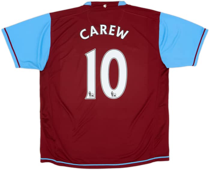 2007-08 Aston Villa Home Shirt Carew #10 - 7/10 - (XL)