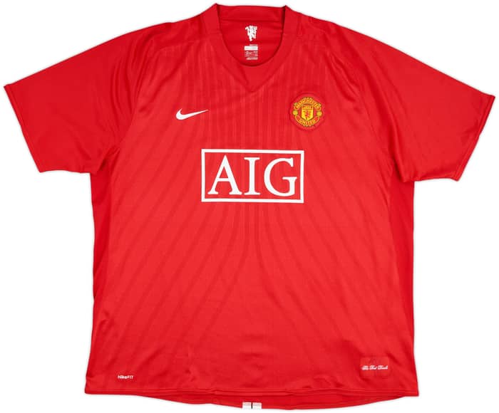 2007-09 Manchester United Home Shirt Carrick #16 - 6/10 - (3XL)