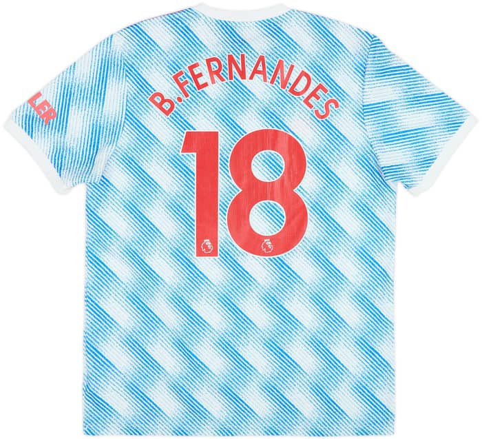 2021-22 Manchester United Away Shirt B.Fernandes #18 - 6/10 - (L)