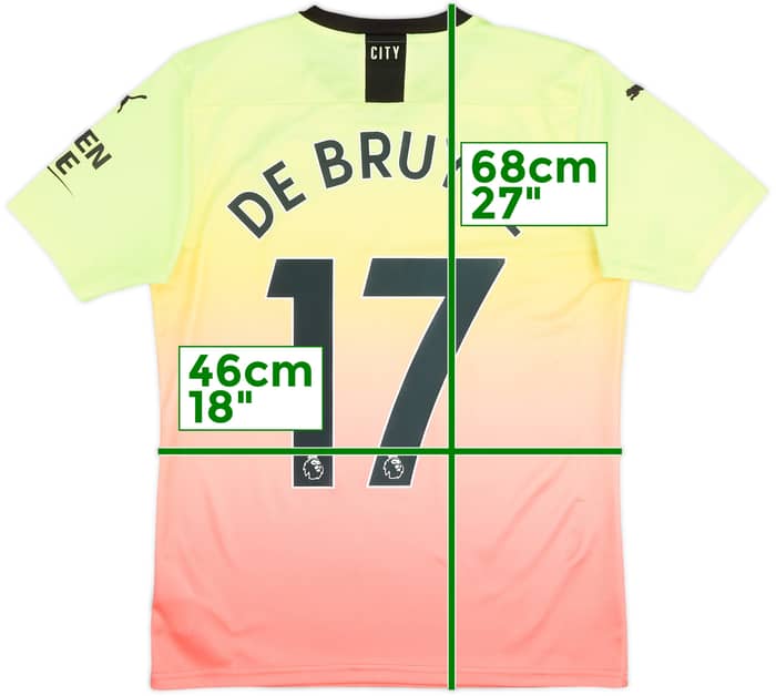 2019-20 Manchester City Third Shirt De Bruyne #17 - 8/10 - (S)