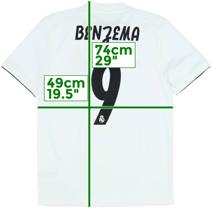 Camiseta de local del Real Madrid 2018-19 Benzema #9 (S)