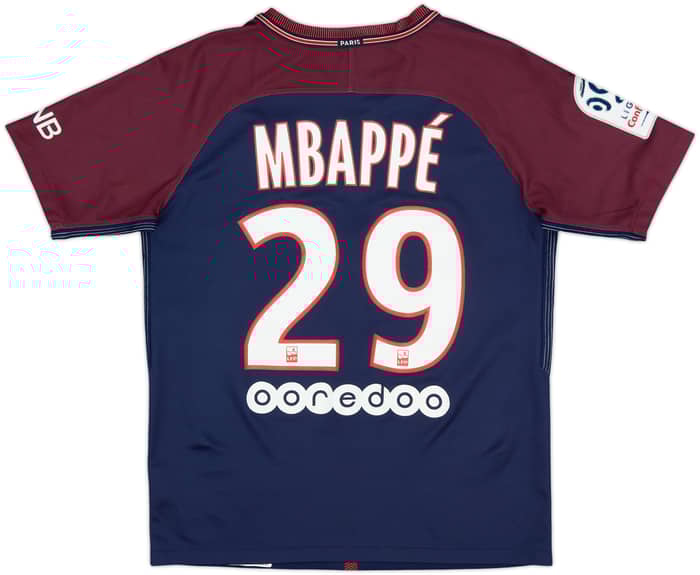 2017-18 Paris Saint-Germain Home Shirt Mbappe #29 - 9/10 - (XL.Boys)