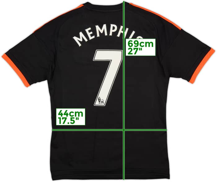 2015-16 Manchester United Third Shirt Memphis #7 - 8/10 - (S)