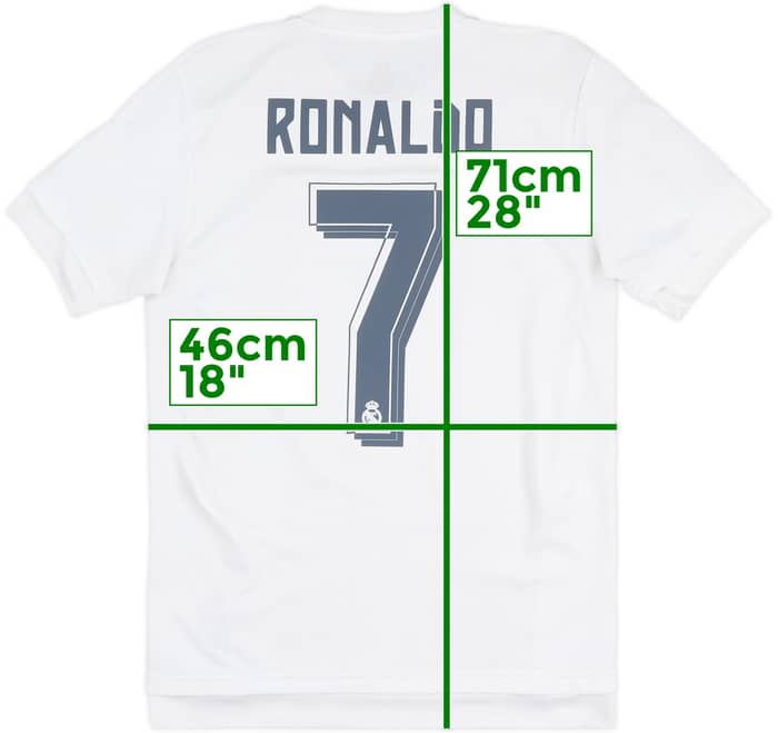2015-16 Real Madrid Home Shirt Ronaldo #7 - 6/10 - (S)