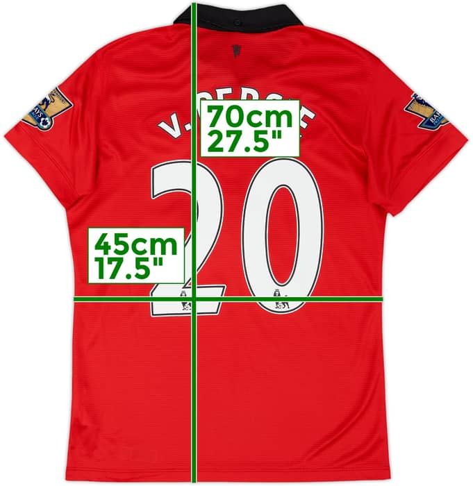 2013-14 Manchester United Home Shirt V.Persie #20 - 8/10 - (Women's M)