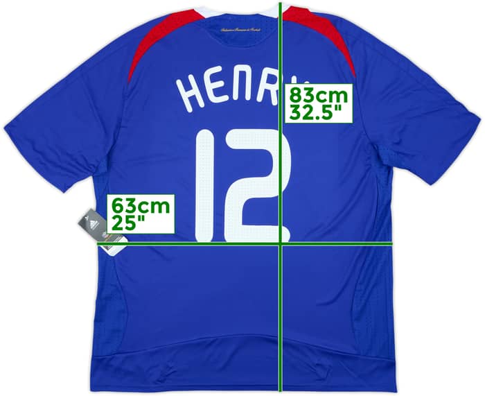 2007-08 France Home Shirt Henry #12 (XXL)